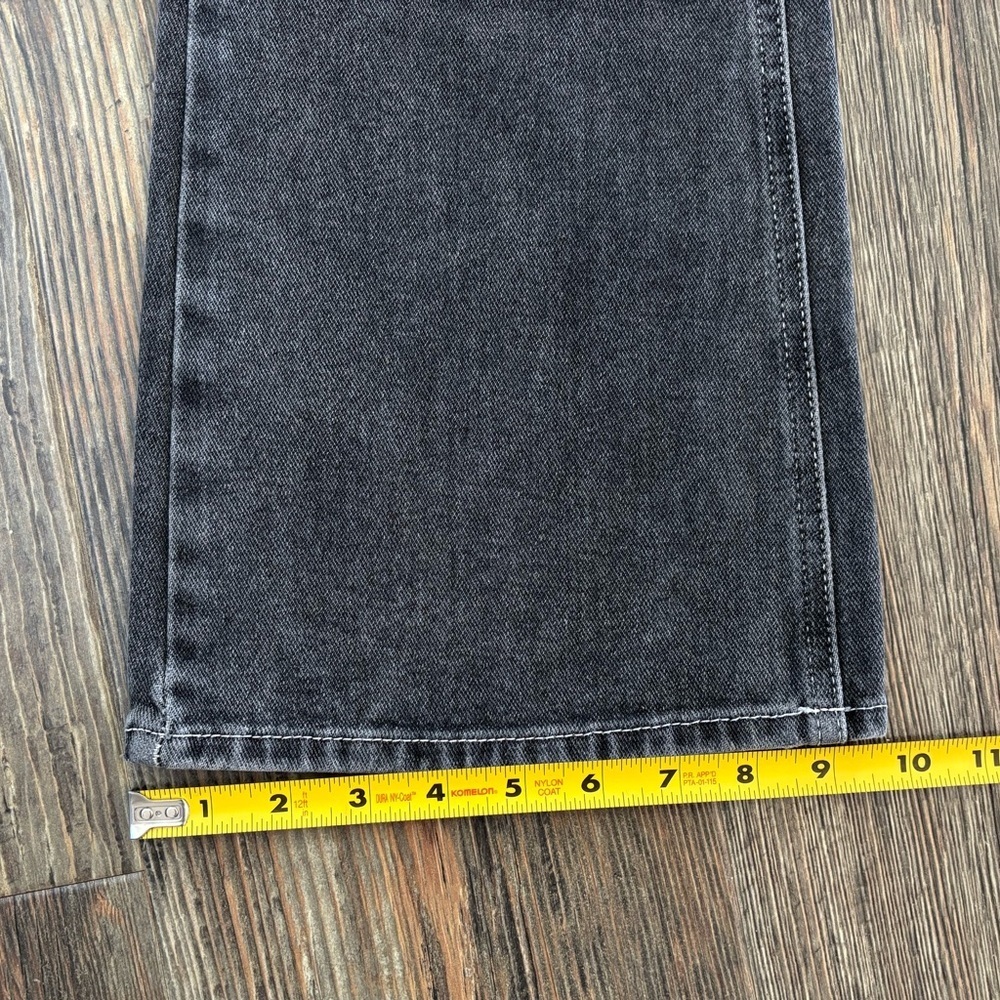 PacSun High Rise Bootcut Jeans Womens 25 Button Fly Faded Black Denim Cotton - Picture 9 of 13